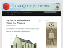 Tablet Screenshot of irishclansnetwork.com
